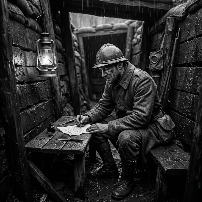 French Soldier's Poignant Letter from Trenches to Mother