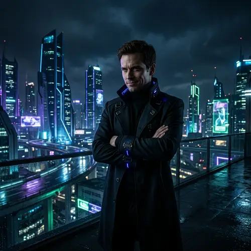 Dark Villain Tech Visionary: Evil Elon Musk Impersonator