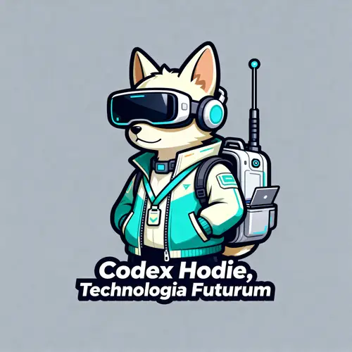 Futuristic Animal Mascot with VR Headset & Gadgets