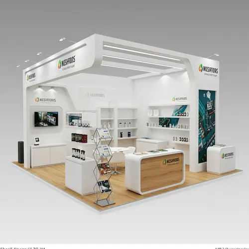9 Sqm Shell Scheme Exhibition Booth with Open Sides