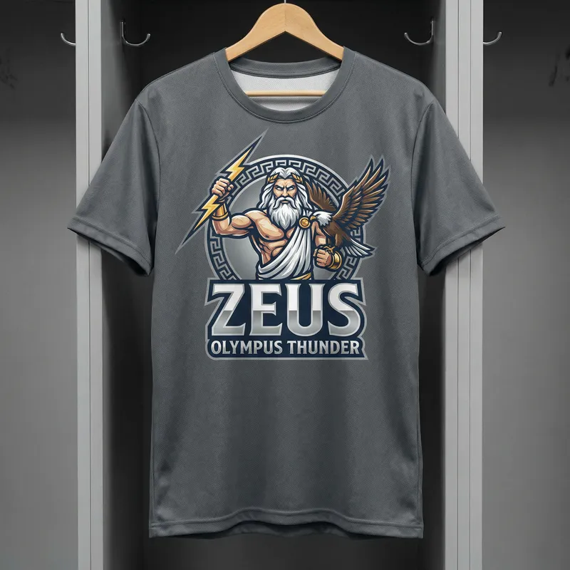Zeus Gray Sports Shirt - Premium Athletic Wear