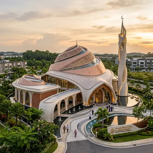 Unique Mosque and Prayer Room Design in Plentong