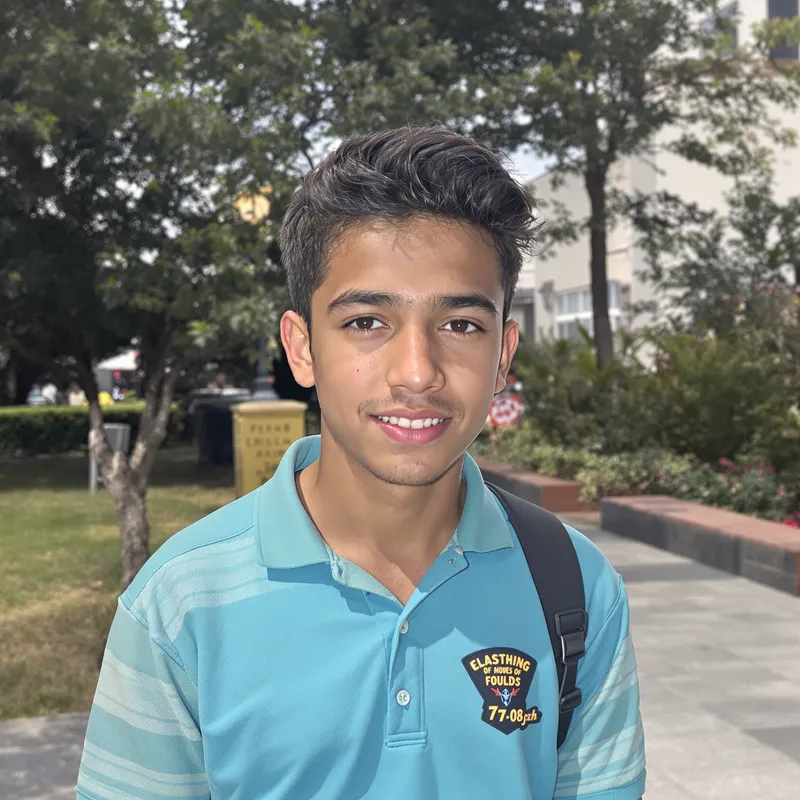 Realistic Teenager Seen From Behind