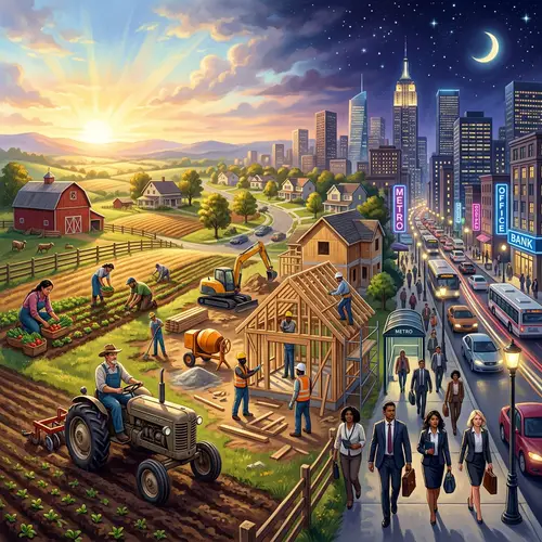 From Fields to City: Farmers Transitioning