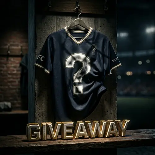 Dramatic Football Jersey with 3D 'GIVEAWAY' Symbol