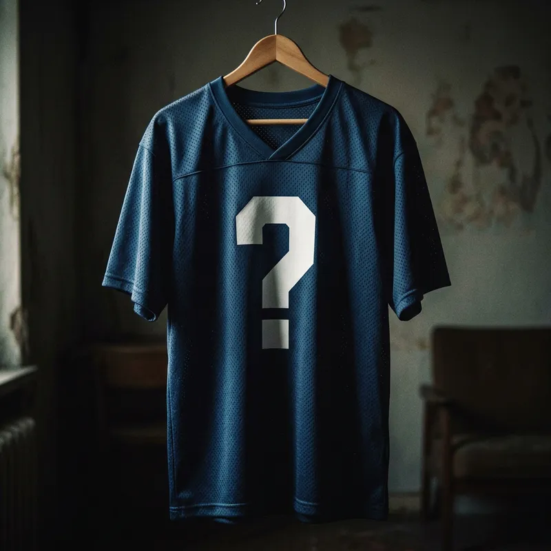 Athletic Mystery: The Shadowed Football Jersey Athletic Mystery: The Shadowed Football Jersey