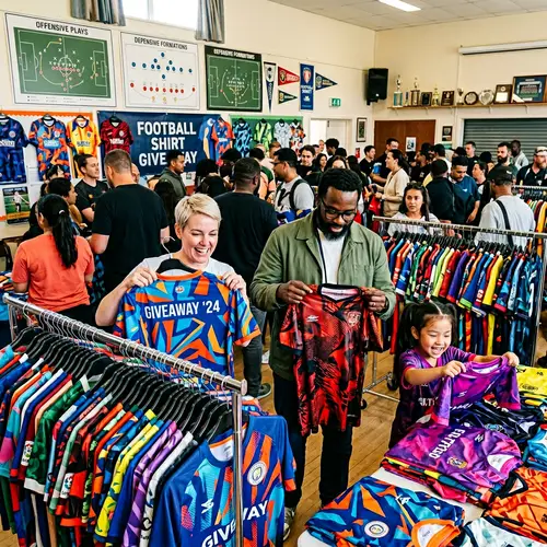 Football Shirt Giveaway - Colorful Shirts for Fans