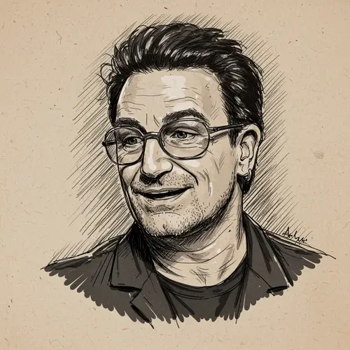 Bono Sketch Art - Unique Artwork Inspiration