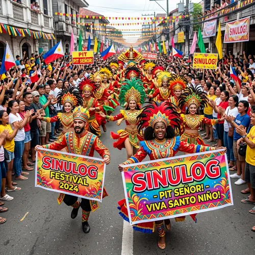 Vibrant Sinulog Festival in the Philippines