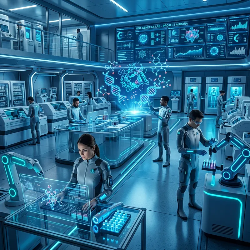 Futuristic Research Lab - Cutting-Edge Technology & Scientists
