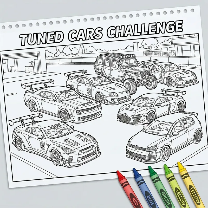 Color Your Dream Cars | Customize with Crayons Color Your Dream Cars | Customize with Crayons