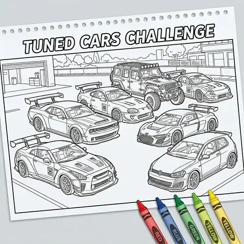Color Your Dream Cars | Car Tuning Coloring Book