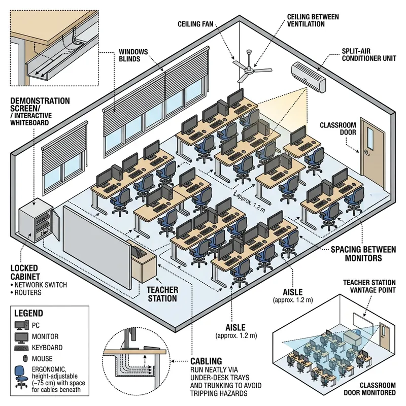 Optimized Lab Room Layout for Effective Learning