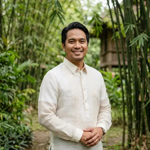 Filipino Male Portrait | Traditional Barong Tagalog