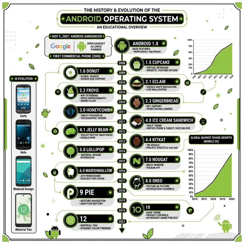 A Glimpse into the Android History: Key Moments & Evolution A Glimpse into the Android History: Key Moments & Evolution