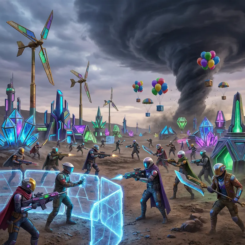 Epic Fortnite Battle with Futuristic Characters