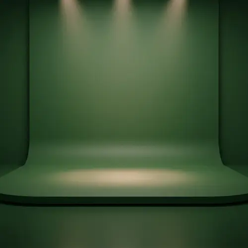 Minimalistic Green Stage Background