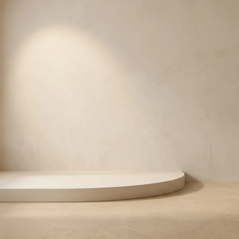 Minimalistic Beige Stage Background