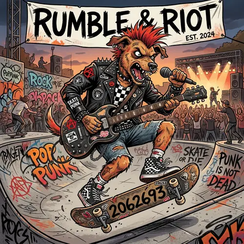 Pop Punk Band Mascot Design