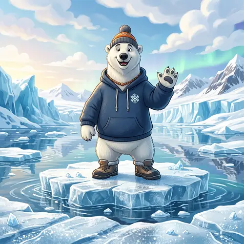 Cool Polar Bear Animation on Ice