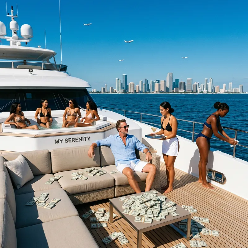 Billionaire Yacht Party: Wealth, Luxury, and Bikini Babes Billionaire Yacht Party: Wealth, Luxury, and Bikini Babes