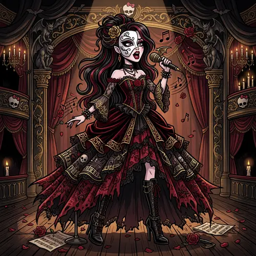 Opera Ghost Christine Daaé in Monster High Style
