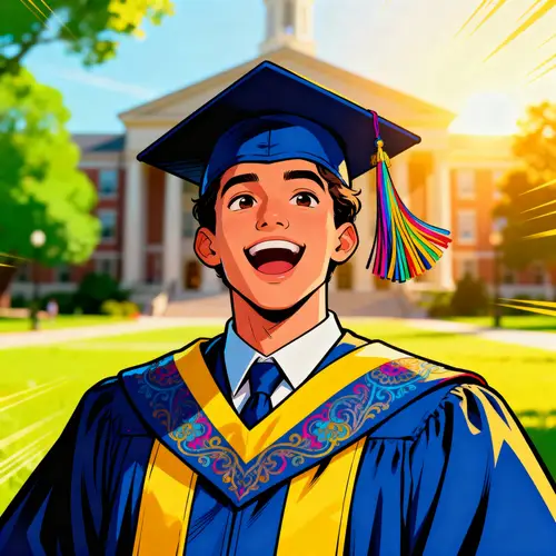 Joyful Graduation Caricature Art