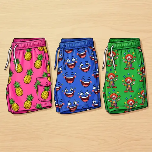 Unique Funny Design Shorts for Colorful Style Enthusiasts