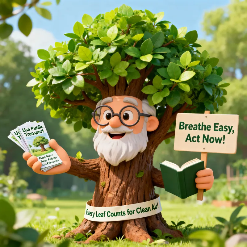 Engaging Tree Mascot for Air Quality Awareness