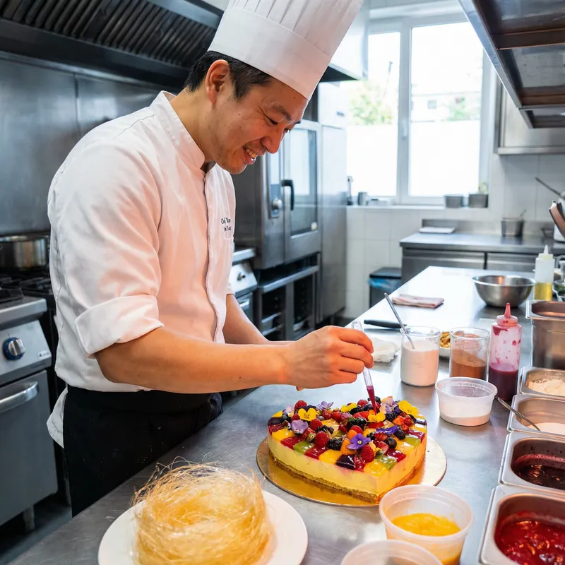 Creating Happiness: Chef's Heart-Shaped Dessert Recipe