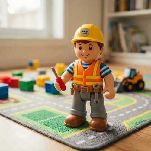Kids Construction Worker Toy - Boneco Infantil Construtor