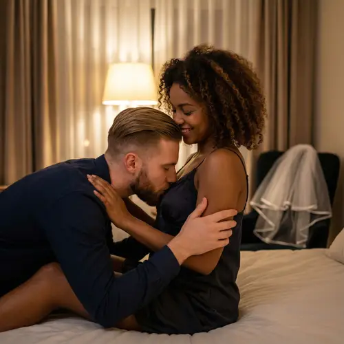 Romantic Encounter: Doctor & Novice in Passionate Embrace