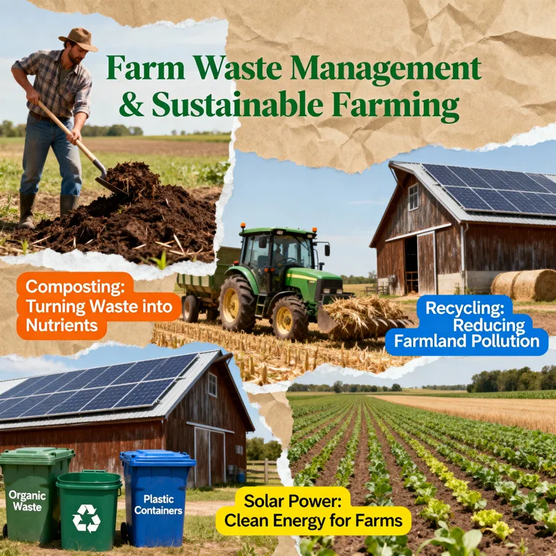 Farm Waste Management & Sustainable Farming Poster