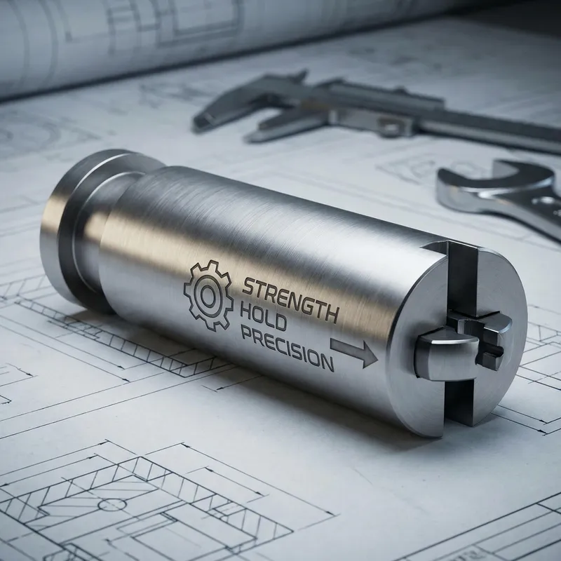 Create the Symbolism of a Clamping Cylinder: Detailed Engineering Imagery