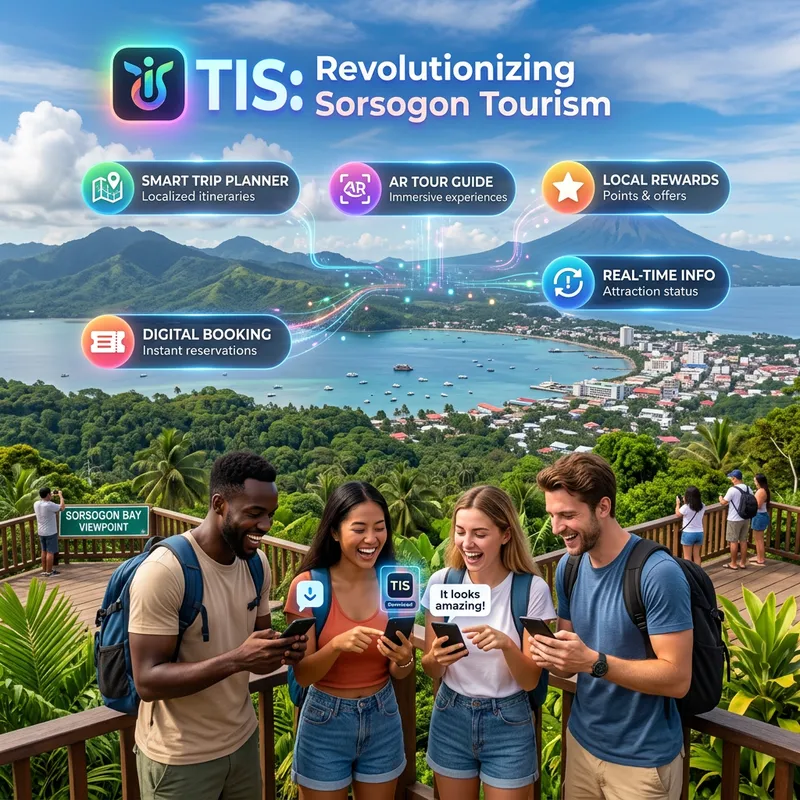 Excited Tourists Download Innovative TIS App in Sorsogon City