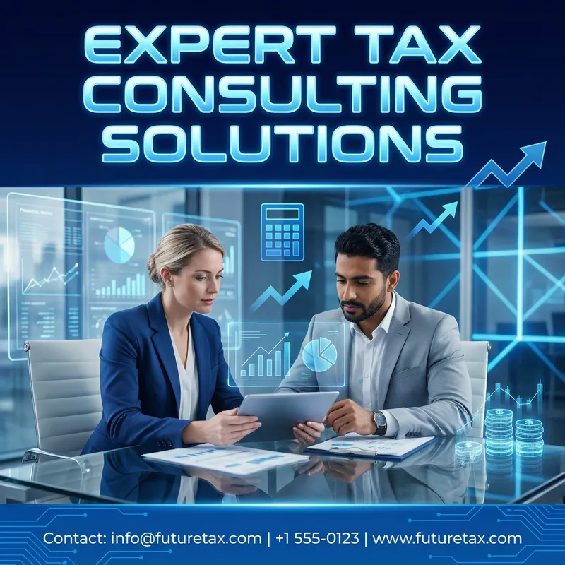 Professional Tax Consulting Poster Design Services