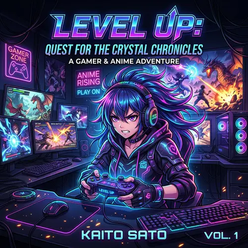 Vibrant Gamer Anime Cover Art