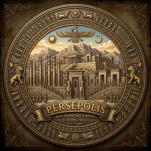 Majestic Persepolis Castle Emblem Design