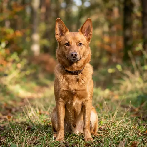 Beautiful Light Brown Dog with Fox-Like Ears