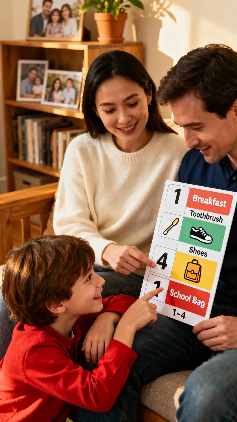 Countdown Visual Routine Chart for Families