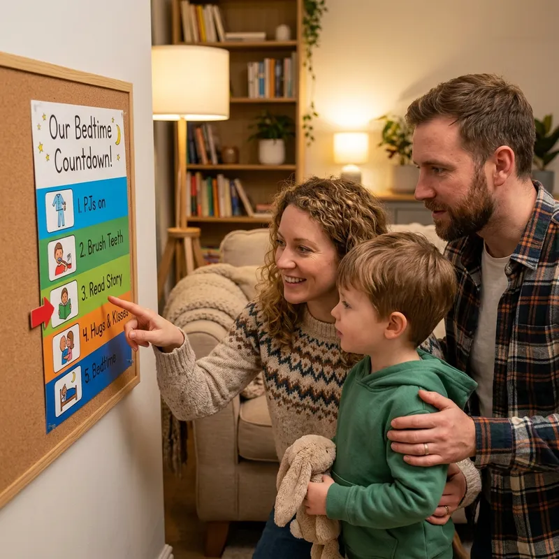 Countdown Visual Routine Chart for Families Countdown Visual Routine Chart for Families