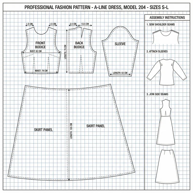 Pro Sewing Pattern for DIY & Fashion Design