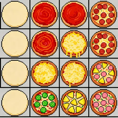 2D Game Pizza Sprite Sheet Creation