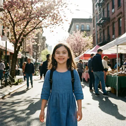 Young Girl with Heart-shaped Face and Beaming Smile