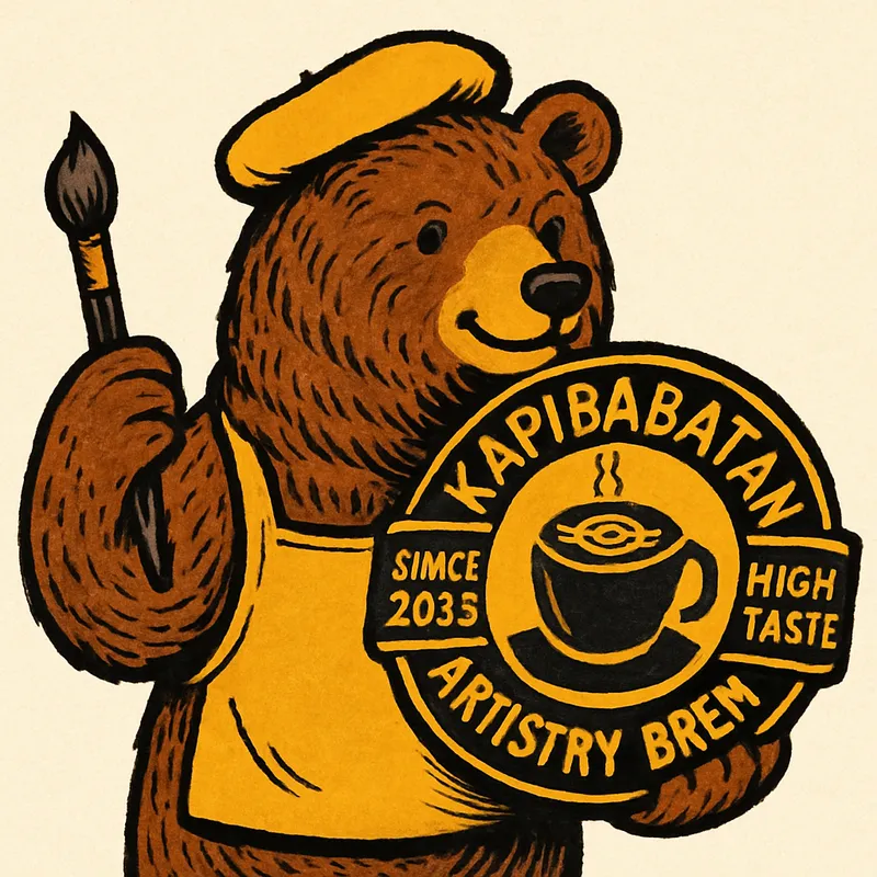 Creative Bear Brand Mascot Design