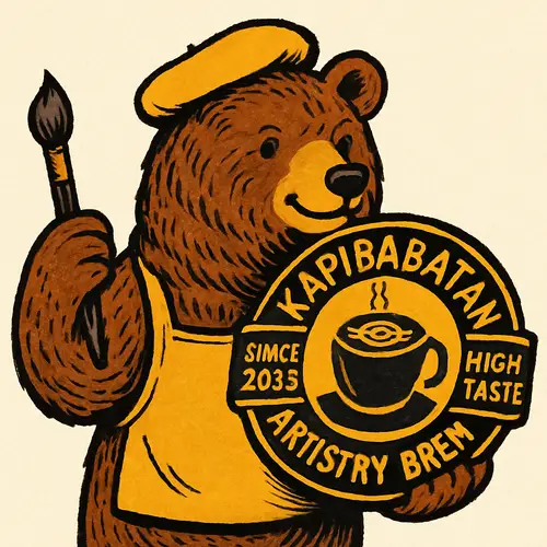 Creative Bear Brand Mascot Design