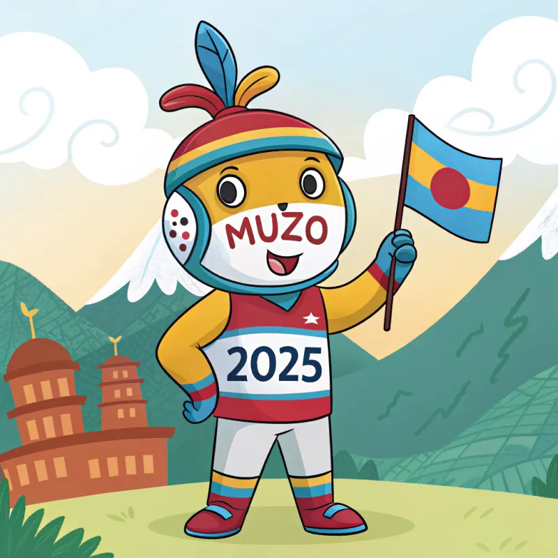 Cartoon Character for Boyacá Peace Sports Games