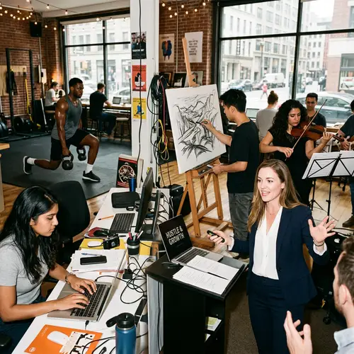 Diverse Individuals Hustling in Intense Activities | Website