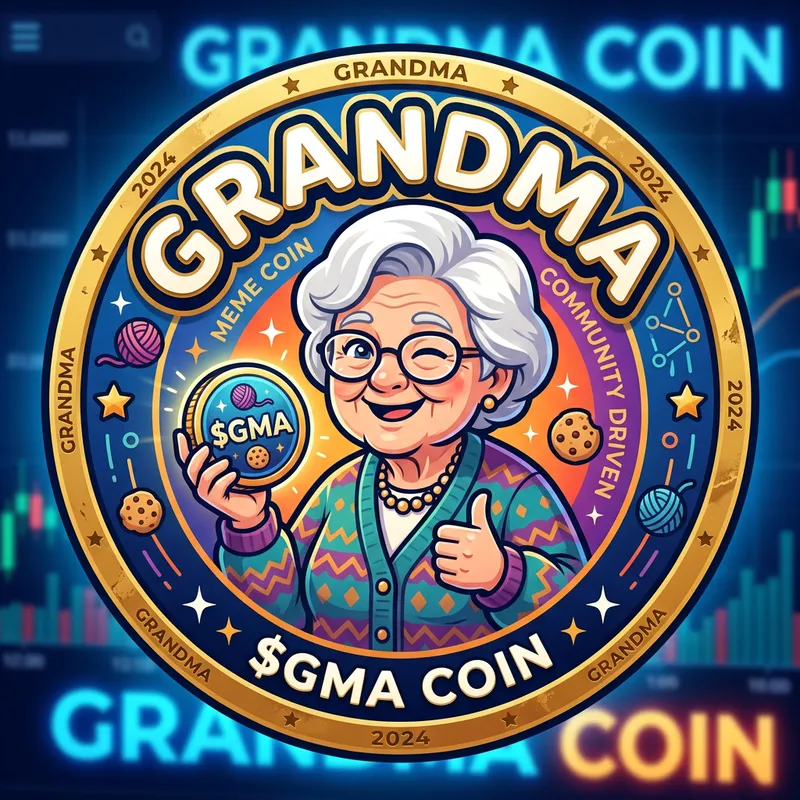 Grandma Meme Coin Logo Grandma Meme Coin Logo