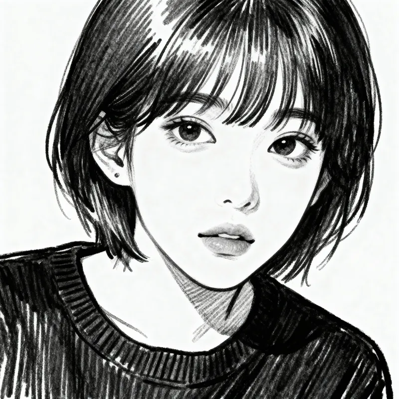 Line Art Transformations of Character Images